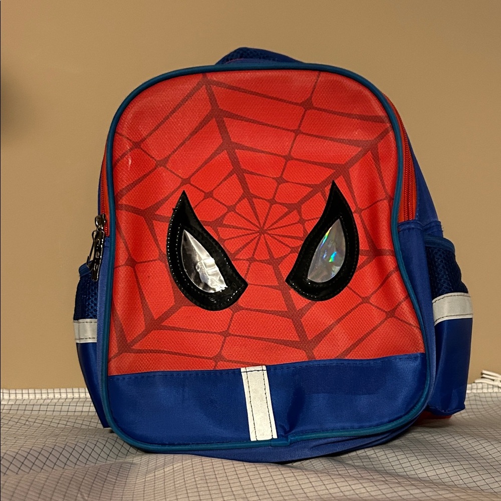 Spider Web Red and Blue Kids Backpack